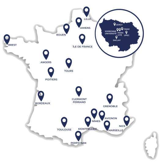 Carte du réseau Atypie-Friendly